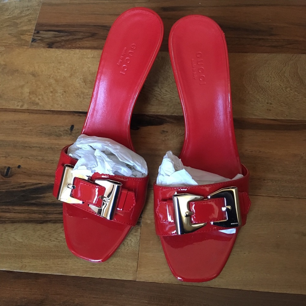 Gucci backless sandal with heel
